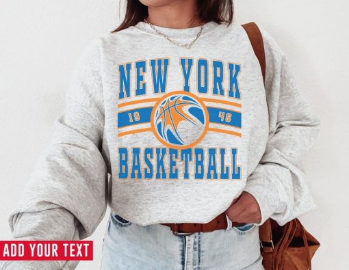 New York Knick, Vintage New York Knick Sweatshirt  T-Shirt, Knicks Sweater, Knicks T-Shirt