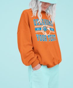 Vintage Oklahoma Thunde Sweatshirt  T-Shirt, Thunder Sweater, Thunder T-Shirt, Vintage Basketball Fan