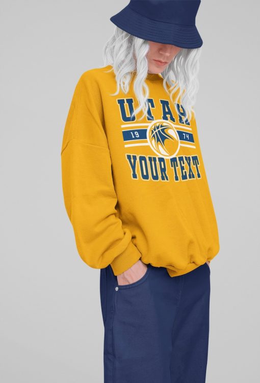 Utah Jaz, Vintage Utah Basketball Sweatshirt  T-Shirt, Jazz Sweater, Jazz T-Shirt, Vintage Basketball Fan Shirt