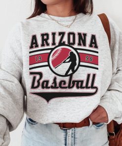 Vintage Arizona Diamondback Crewneck Sweatshirt / TShirt, Diamondbacks EST 1998 Sweatshirt, Arizona Baseball Shirt