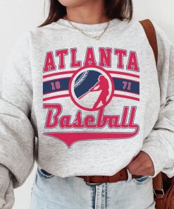 Vintage Atlanta Brave Crewneck Sweatshirt / T-Shirt, Braves EST 1871 Sweatshirt, Atlanta Baseball Shirt