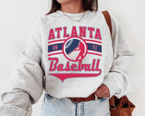 Vintage Atlanta Brave Crewneck Sweatshirt / T-Shirt, Braves EST 1871 Sweatshirt, Atlanta Baseball Shirt