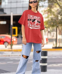 Vintage Cincinnati Red Crewneck Sweatshirt / T-Shirt, Cincinnati Red EST 1881 Sweatshirt, Cincinnati Baseball Shirt