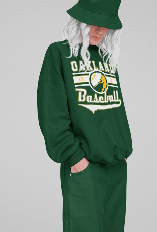 Vintage Oakland Athletic Crewneck Sweatshirt / TShirt, Athletics EST 1901 Sweatshirt, Oakland Baseball Game Day Shirt