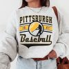 Vintage Pittsburgh Pirate Crewneck Sweatshirt / TShirt, Pirates EST 1887 Sweatshirt, Pittsburgh Baseball Game Day Shirt