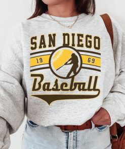 Vintage San Diego Padre Crewneck Sweatshirt / T-Shirt, Padres EST 1969 Sweatshirt, San Diego Baseball Game Day Shirt