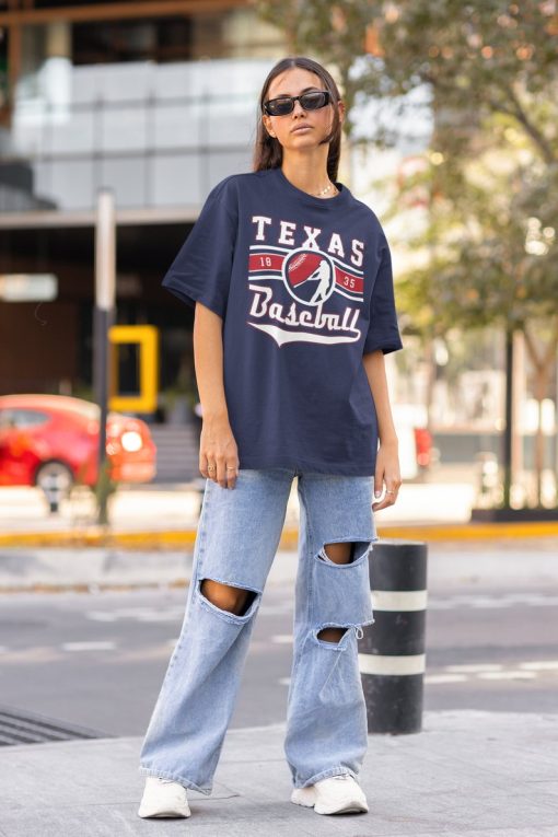 Vintage Texas Ranger Crewneck Sweatshirt / T-Shirt, Rangers EST 1835 Sweatshirt, Texas Baseball Game Day Shirt