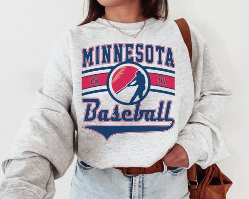 Vintage Minnesota Twin Crewneck Sweatshirt / T-Shirt, Minnesota Twin EST 1901 Sweatshirt, Minnesota Baseball Shirt