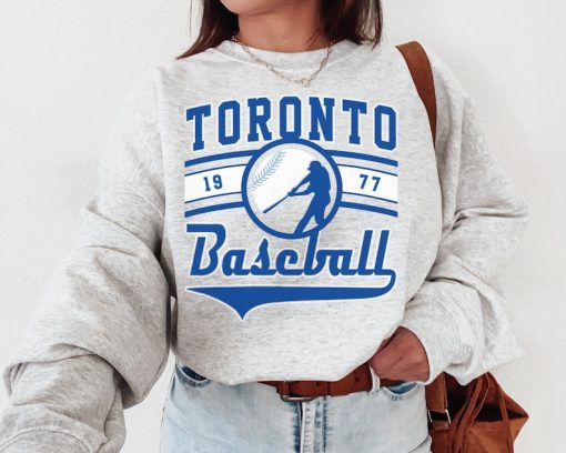 Vintage Toronto Blue Jay Crewneck Sweatshirt / T-Shirt, Toronto Blue Jay EST 1977 Sweatshirt, Toronto Baseball Shirt