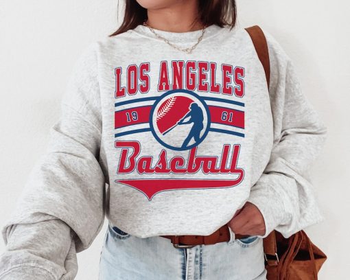 Vintage Los Angeles Angel Crewneck Sweatshirt / T-Shirt, Angels EST 1961 Sweatshirt, Los Angeles Baseball Shirt