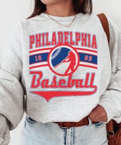 Vintage Philadelphia Phillie Crewneck Sweatshirt / T-Shirt, Phillies EST 1883 Sweatshirt, Philadelphia Baseball Game