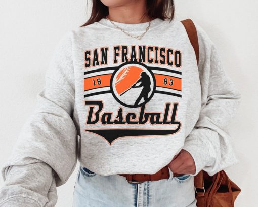 Vintage San Francisco Giant Crewneck Sweatshirt / T-Shirt, Giants EST 1883 Sweatshirt, San Francisco Baseball Game Day