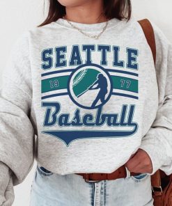 Vintage Seattle Mariner Crewneck Sweatshirt / T-Shirt, Mariners EST 1977 Sweatshirt, Seattle Baseball Game Day Shirt