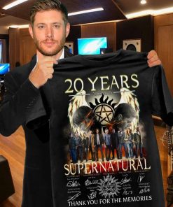 Supernatural Shirt, Supernatural 20 Year Signature Tshirt, Womens Supernatural Shirt, Winchester Brothers