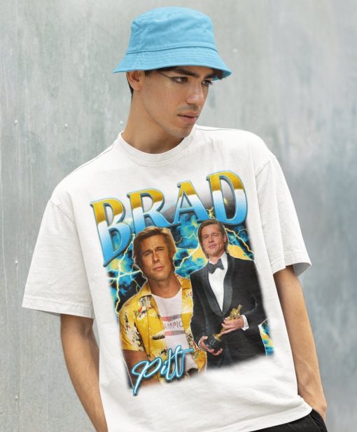 Retro BRAD PITT Shirt-Brad Pitt Sweatshirt,Brad Pitt Hoodie,Brad Pitt Tshirt,Brad Pitt T shirt,Brad Pitt T-shirt