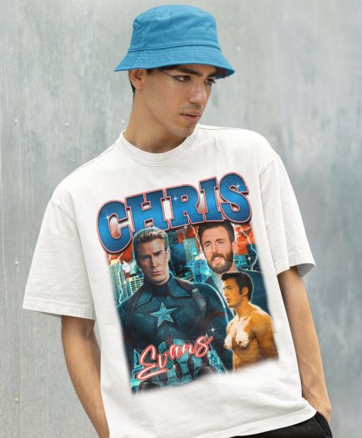 Retro Chris Evans Shirt -Chris Evans Crewneck,Chris Evans Sweatshirt,Chris Evan T shirt,Chris Evans Gifts