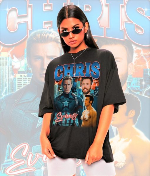 Retro Chris Evans Shirt -Chris Evans Crewneck,Chris Evans Sweatshirt,Chris Evan T shirt,Chris Evans Gifts