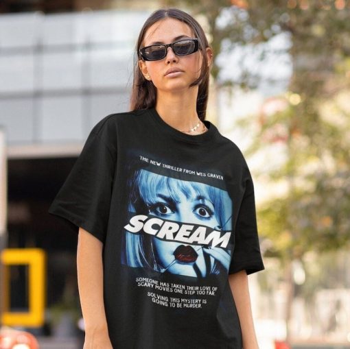 Retro Drew Barrymore Scream Shirt -retro scream movie shirt,scream movie sweatshirt,scream crewneck,90s movie tshirts