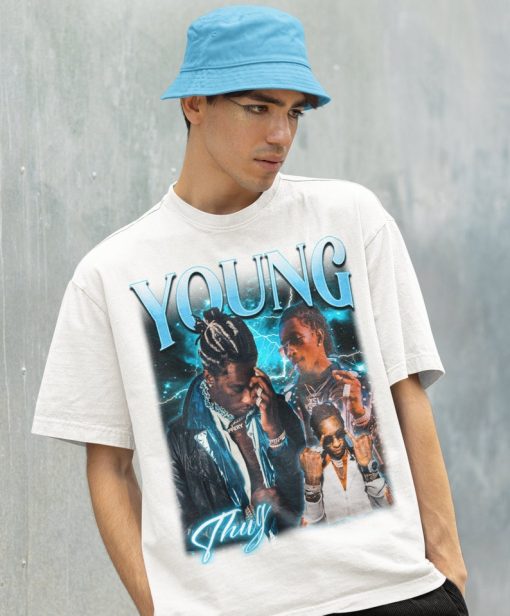 Retro Young Slatt THUG Shirt -Young Thug T shirt,Young Thug Graphic Tee,Young Thug T-shirt,Mighty Little Man T-Shirt