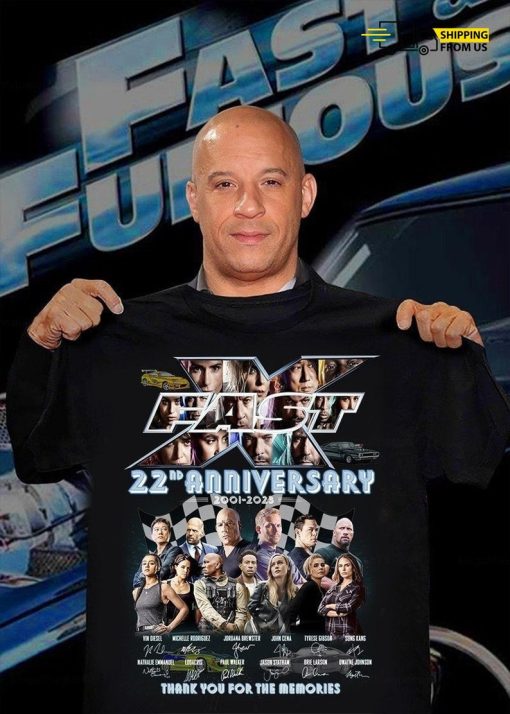 Fast And Furious Shirt, Fast And Furious Anniversary Shirt, Thank You For The Memories Shirt, Fast X Movie Shirt