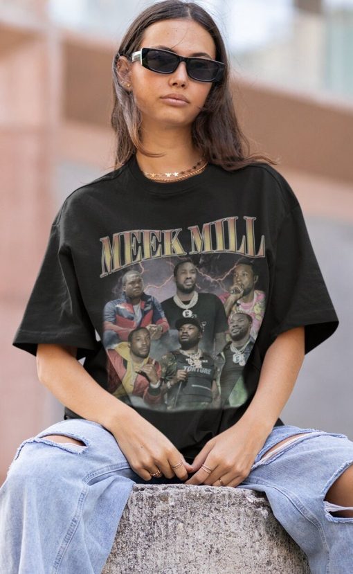 MEEK MILL Hiphop TShirt | Meek Mill Sweatshirt | Meek Mill Hiphop RnB Rapper | Meek Mill T-Shirt Tshirt Shirt Tee