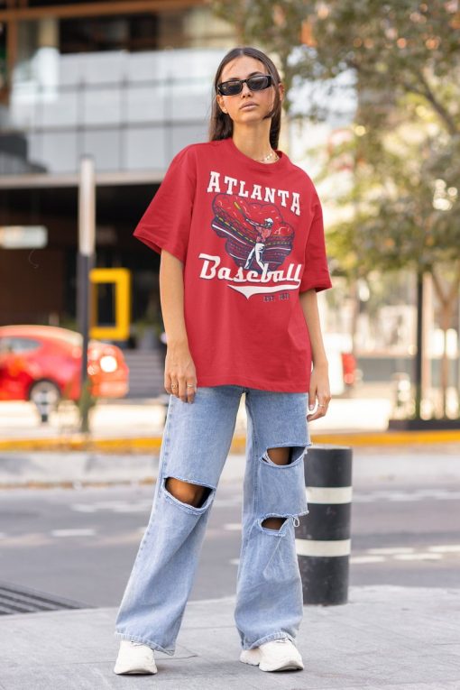 Vintage Atlanta Brave Crewneck Sweatshirt / T-Shirt, Retro Atlanta Baseball Shirt, Braves EST 1871 Sweatshirt