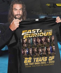 Fast And Furious Anniversary Shirt, Fast X Movie Shirt, Thank You For The Memories Shirt, Fast And Furious 2023 Shirt