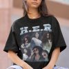 HER Hiphop TShirt | H E R Sweatshirt Vintage | H E R Hip hop RnB Rapper Soul | H E R American Rapper Shirt