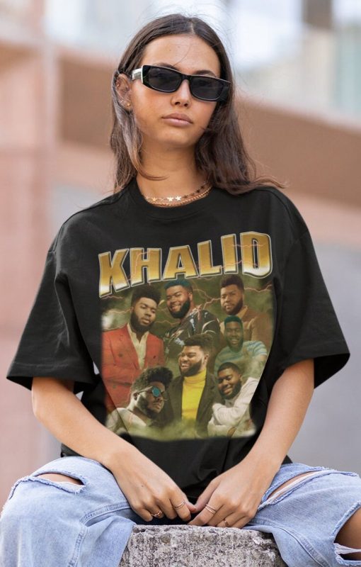 KHALID Hiphop TShirt | Khalid Sweatshirt Vintage | Khalid Hip hop RnB Rapper Soul | Khalid American Rapper Shirt