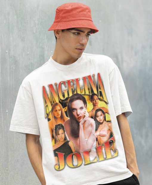 Retro Angelina Jolie Shirt -Angelina Jolie Tshirt,Angelina Jolie T-shirt,Angelina Jolie T shirt