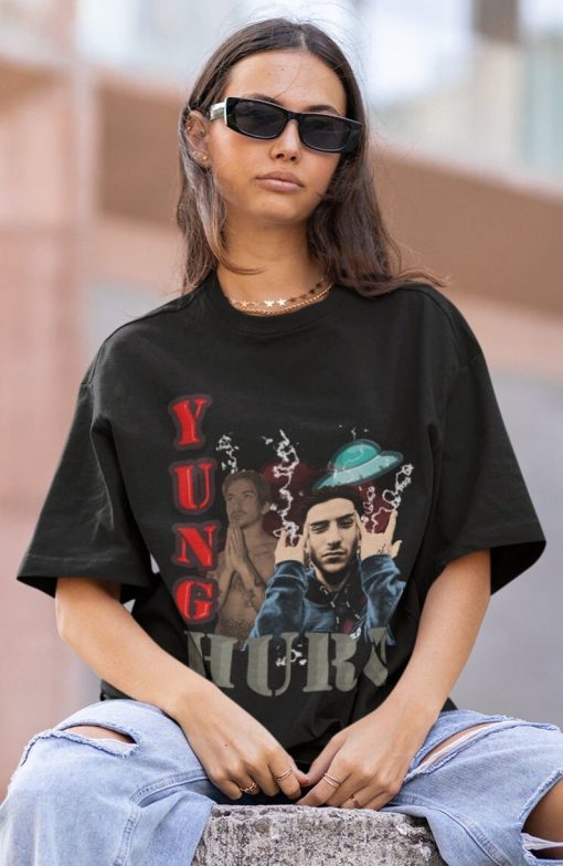 YUNGHURN Hiphop TShirt | YungHurn Sweatshirt Vintage | Yung Hurn Hip hop RnB Rapper Soul