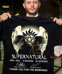 Supernatural Signatures 2005-2023 Shirt, Thank You For The Memories Movie Shirt, Dean Winchester Shirt