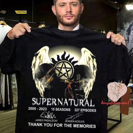 Supernatural Signatures 2005-2023 Shirt, Thank You For The Memories Movie Shirt, Dean Winchester Shirt