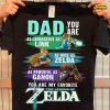 Legend Of Zelda T-Shirt, Zelda Dad Shirt, Zelda T-Shirt, Zelda Link Shirt, Video Game Shirt, Father Tee, Gamer Shirt