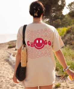 Chicago Shirt, Smiley face Hoodie, Emoji Crewneck Sweatshirt