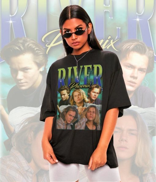 Retro River Phoenix Shirt -River Phoenix Tshirt,River Phoenix T shirt,River Phoenix T-shirt,River Phoenix Sweatshirt