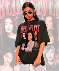 Retro Red Velvet Shirt -Red Velvet Tshirt,Red Velvet T-shirt,Red Velvet T shirt,Red Velvet Kpop Shirt