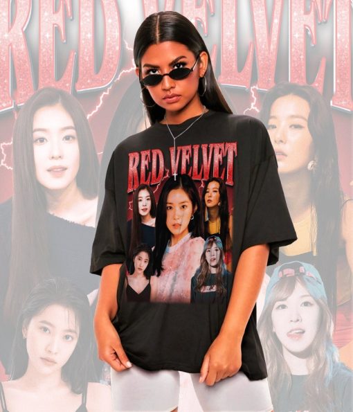 Retro Red Velvet Shirt -Red Velvet Tshirt,Red Velvet T-shirt,Red Velvet T shirt,Red Velvet Kpop Shirt