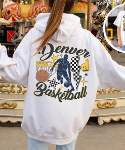 Denver Nugget, Vintage Denver Nugget Sweatshirt  T-Shirt, Retro Denver Basketball, Nuggets Sweater, Nuggets T-Shirt