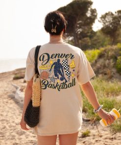 Denver Nugget, Vintage Denver Nugget Sweatshirt  T-Shirt, Retro Denver Basketball, Nuggets Sweater, Nuggets T-Shirt