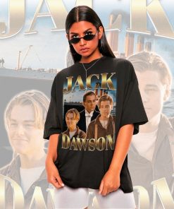 Retro Jack Dawson Shirt -Jack Dawson Tshirt,Jack Dawson T shirt,Leonardo DiCaprio Shirt,Leonardo DiCaprio T-shirt