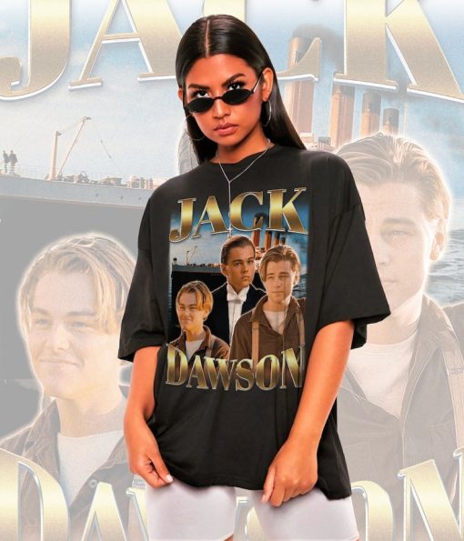 Retro Jack Dawson Shirt -Jack Dawson Tshirt,Jack Dawson T shirt,Leonardo DiCaprio Shirt,Leonardo DiCaprio T-shirt