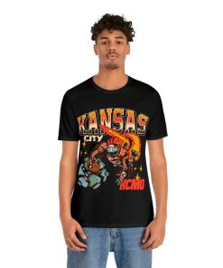 Kansas City Football T Shirt | Kansas City Graphic Bootleg T Shirt | Vintage Kansas City Football