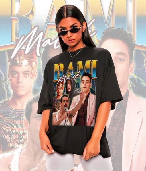 Retro Rami Malek Shirt -Rami Malek Tshirt,Rami Malek T-shirt,Rami Malek T shirt,Rami Malek Sweatshirt,Rami Malek Sweater