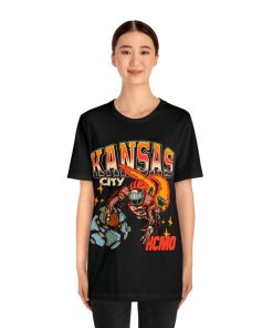 Kansas City Football T Shirt | Kansas City Graphic Bootleg T Shirt | Vintage Kansas City Football