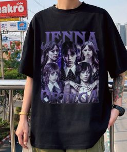 Jenna Ortega Shirt, Jenna Marie Ortega Virgn T-Shirt, Oversized Unisex T-shirt, Classic 90s Sweater with Center Stripes