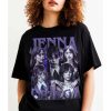 Jenna Ortega Shirt, Jenna Marie Ortega Virgn T-Shirt, Oversized Unisex T-shirt, Classic 90s Sweater with Center Stripes