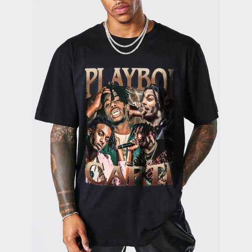 Retro Playboi Carti Shirt, Rapper Hiphop Playboi Carti, Playboi Carti Homage Shirt, Unisex Fashion Shirt Trends