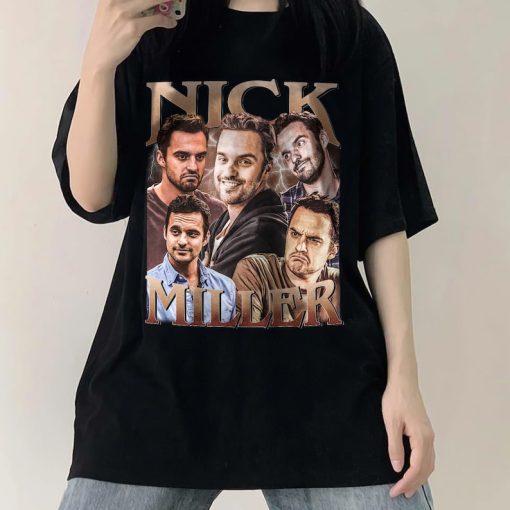 Nick Miller Homage Vintage T-Shirt, Nick Miller Retro Fan Tees, Oversized Unisex Shirt, Nick Miller Retro 90s Sweater