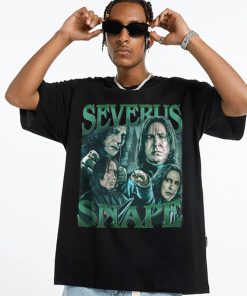 Limited Severus Snape Vintage T-Shirt, Y2K 90s Retro Design Graphic T-Shirt, Homage Graphic Unisex Long Sleeve